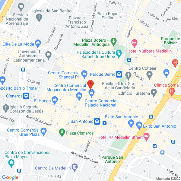 Map of People Brand Medellin S.A.S