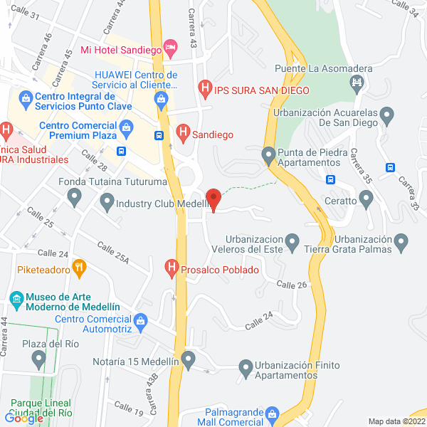 Map of Braingym S.A.S