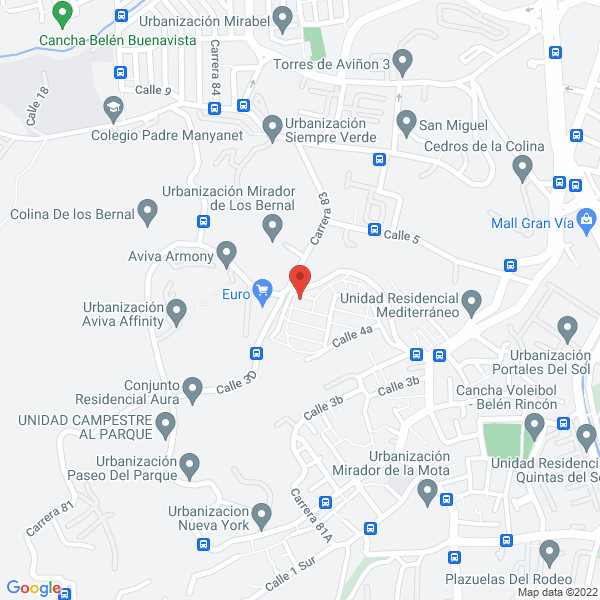 Map of Gamaliel Inversiones S.A.S.