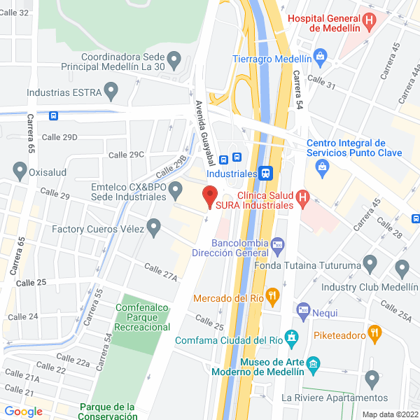 Map of Comercializadora Mundo Rin S.A.S.