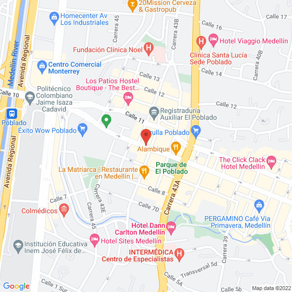 Map of Comercial Malibú S.A.S.