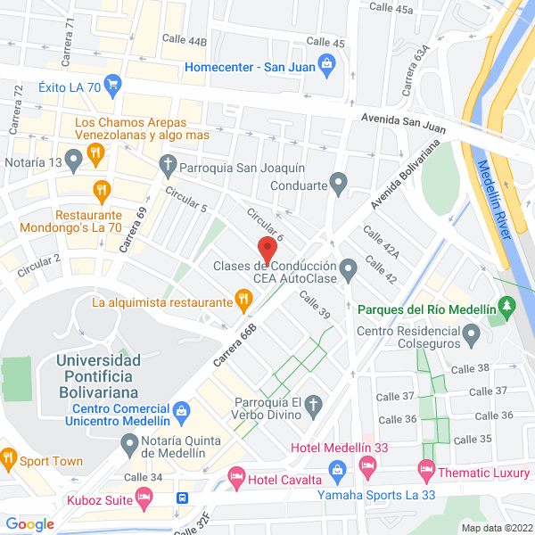 Map of Constructora De Obras De Ingeniería Coi