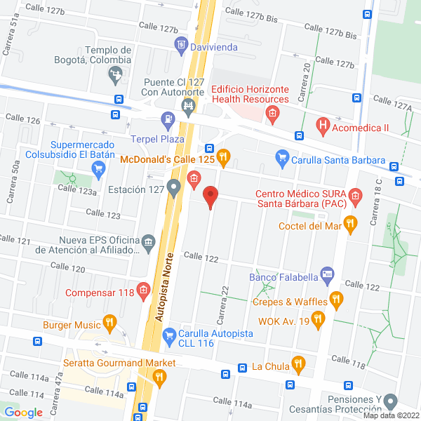 Map of Club De Jardinería De Bogotá