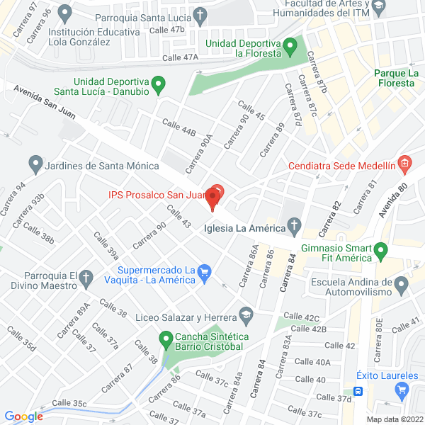Map of Club Social Billares La 44