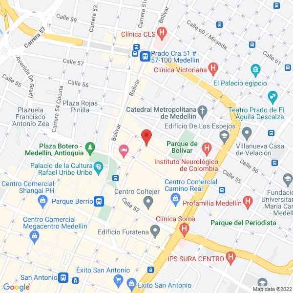 Map of Club Social Billares La Villa