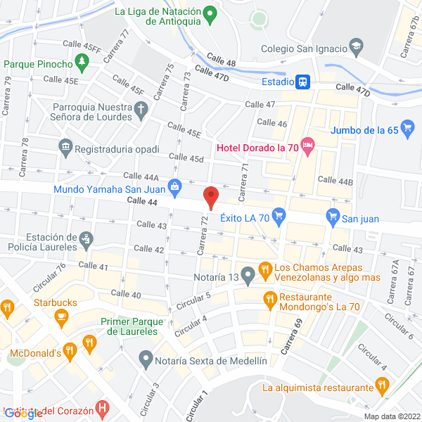 Map of Club Social De Billares Medellín