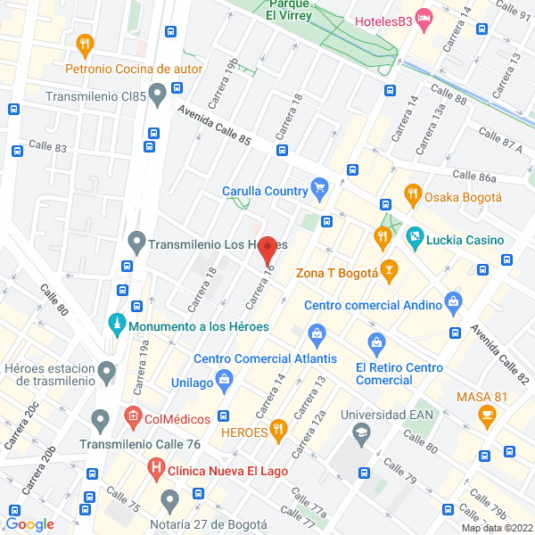 Map of Clúnica Del Pie Orthopie