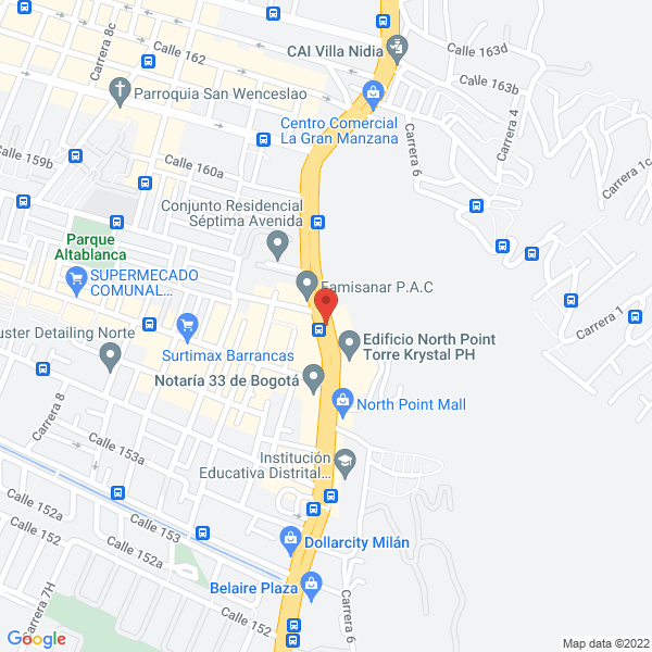 Map of Construcciones Emg Ingenieros Ltda.