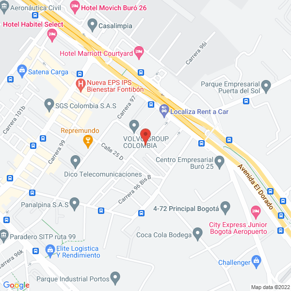 Map of Construcciones Herial Ingenieros Ltda.