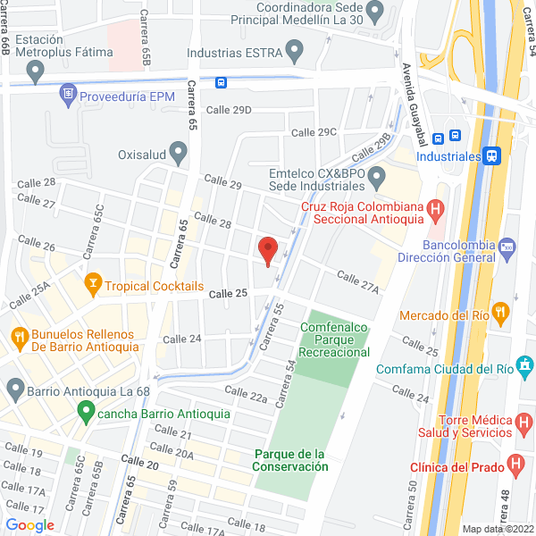 Map of Decoferretería