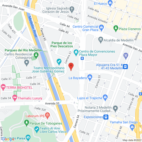 Map of Curaduria Urbana Segunda De Medellin