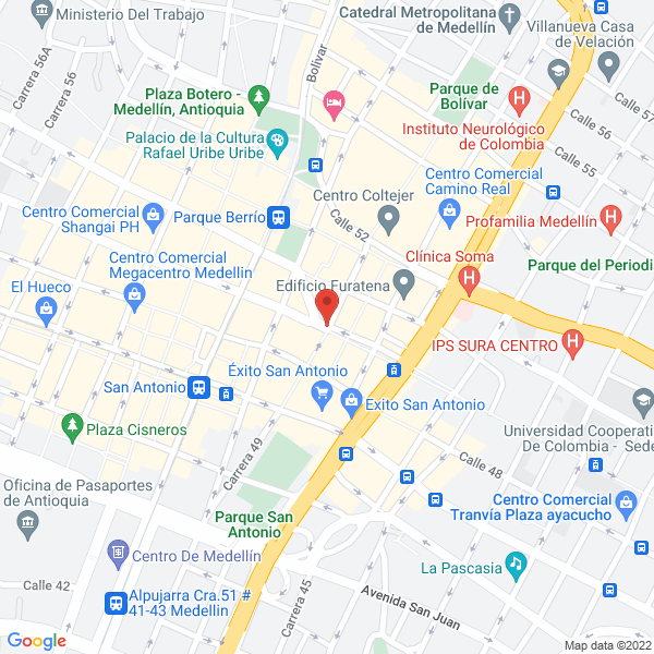 Map of Distribuciones Nueva Omega Ltda.