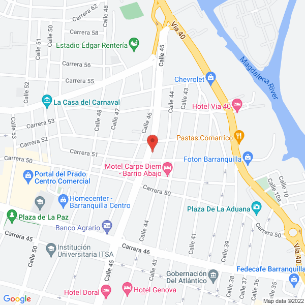 Map of Distrillantas Del Caribe S.A.S.
