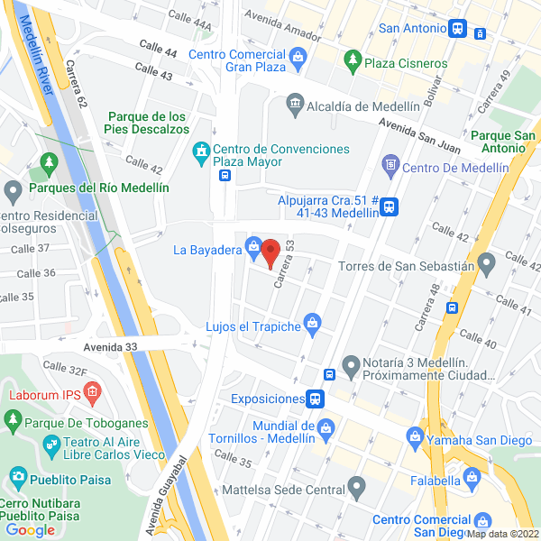 Map of Distrinascar Ltda