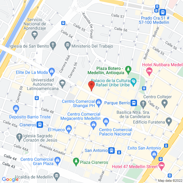 Map of David Tobón Tabalatería