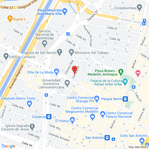 Map of D-C Gusto Banquetes