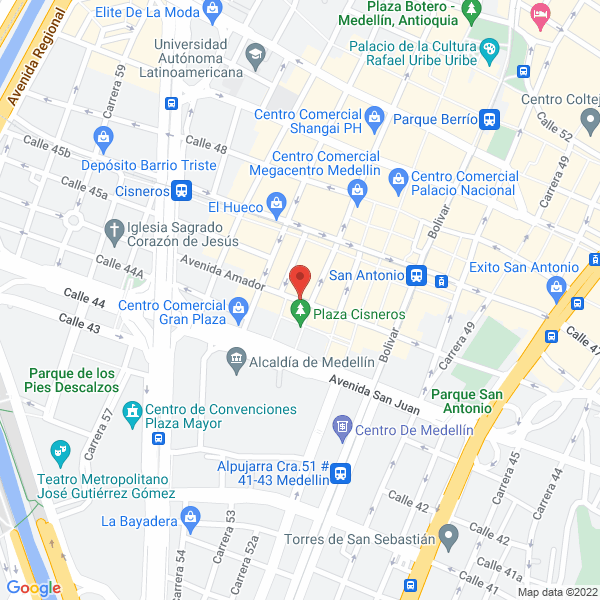 Map of Creaciones Ciento Quince