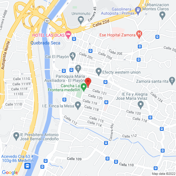 Map of Creaciones Edioz