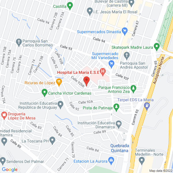 Map of Criadero Alejus