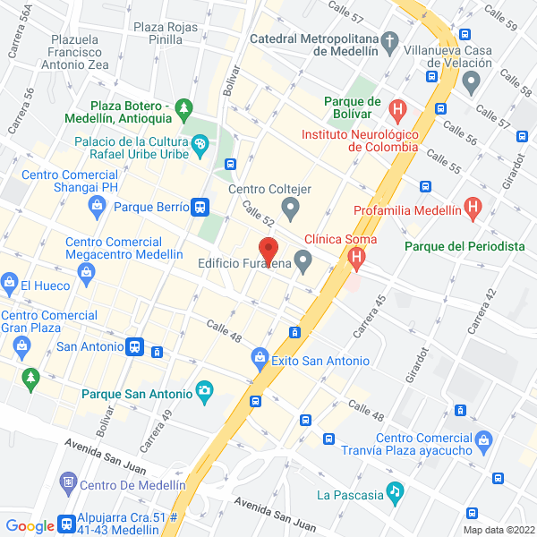 Map of Droguería Oriente