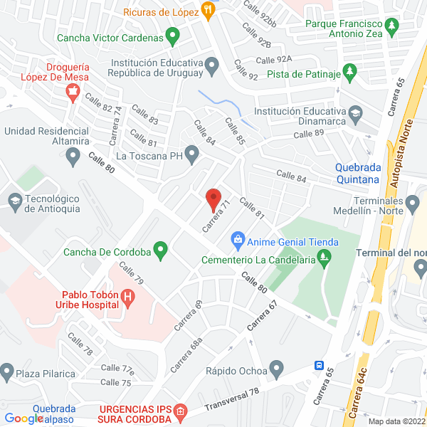 Map of D'Ipsofacto Express