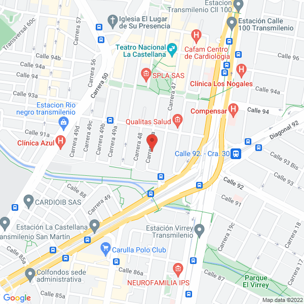 Map of Industria Comercial De Alimentos Nutrix S.A.S.