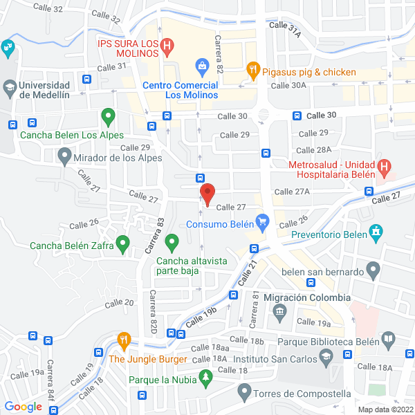 Map of Electroserving Ltda.