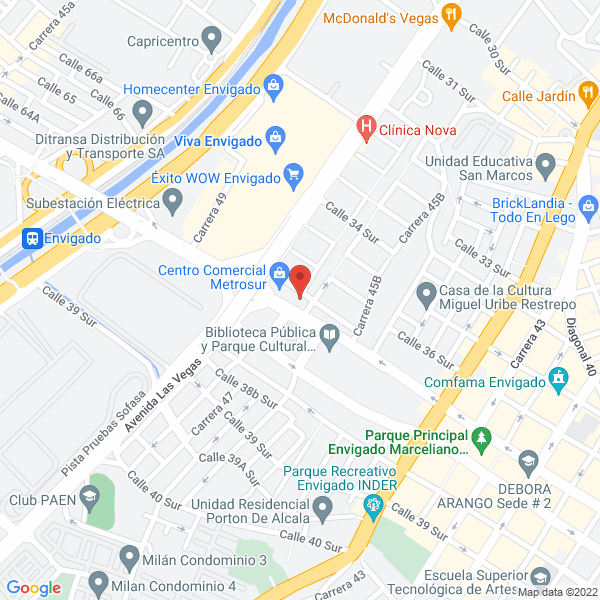 Map of Elian Comunicaciones Y Montajes Ltda.