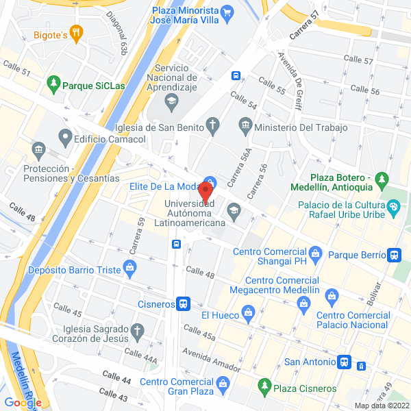 Map of Elite Del Futbol