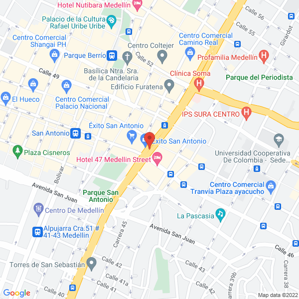 Map of Dulce Pecado