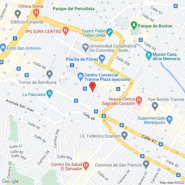 Map of Entrekímicos Ltda.