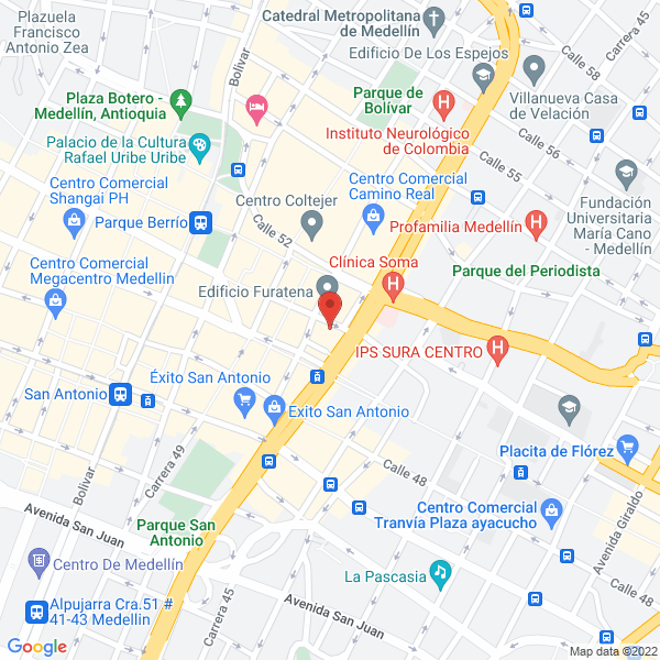 Map of Distribuidora De Lentes Hg