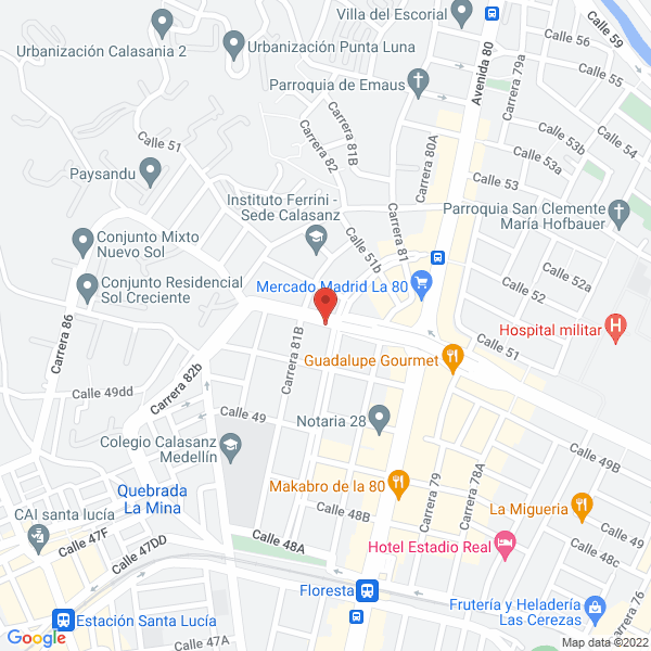 Map of Droguería Romedal