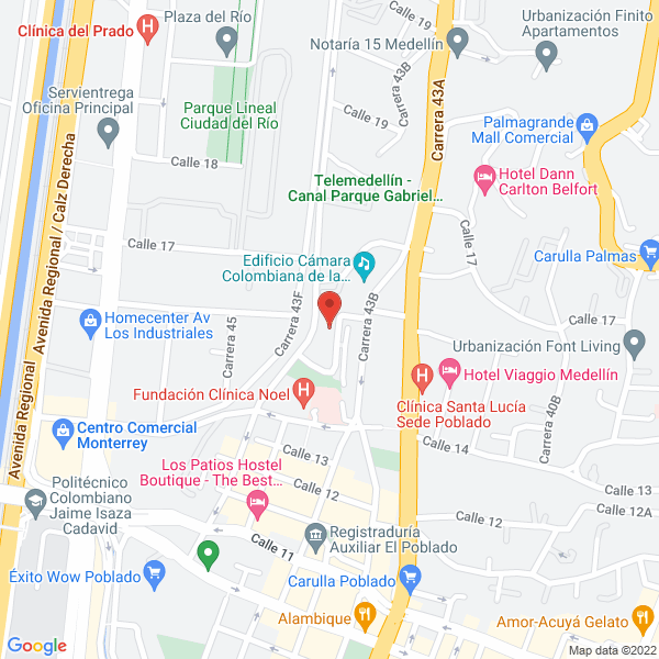 Map of Estudio Pedro Restrepo