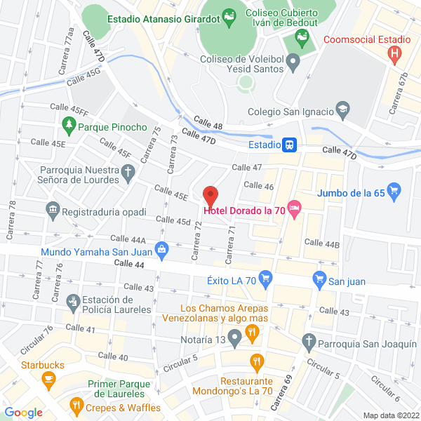 Map of El Festín Casa De Banquetes