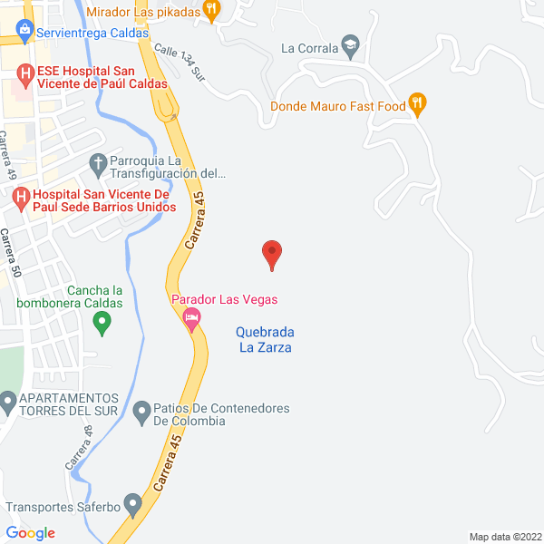 Map of Fibras M & M S.A.S