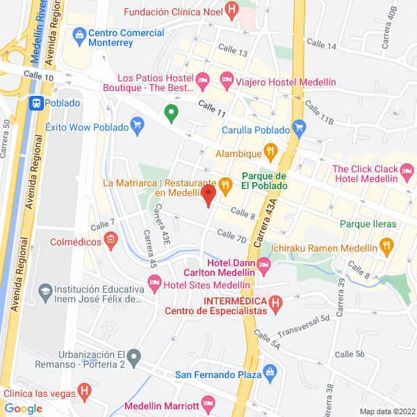 Map of Fiduciaria Central