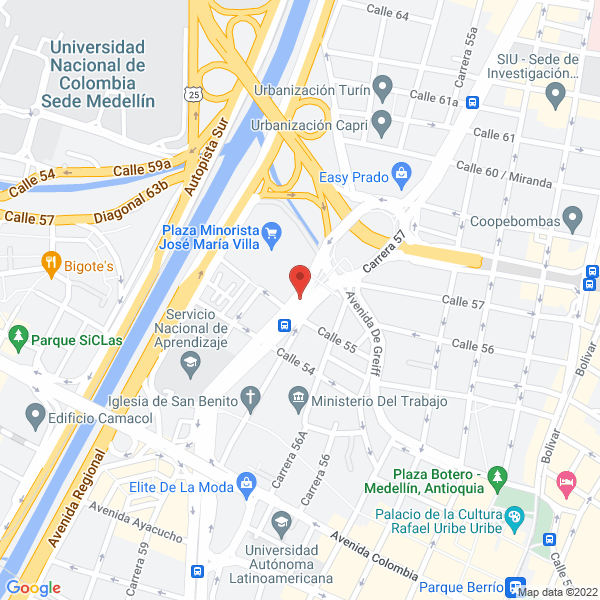 Map of Fajas Piel De Angel