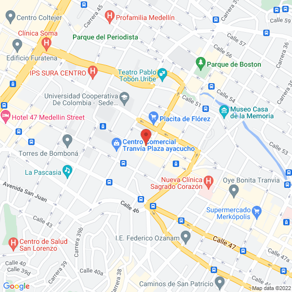 Map of Floristería Encantos Y Sentimientos