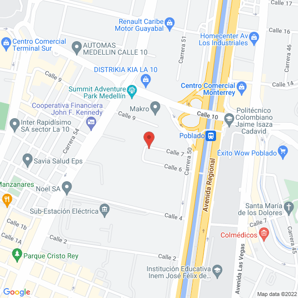 Map of Fábrica De Escobas Y Traperos La Negra