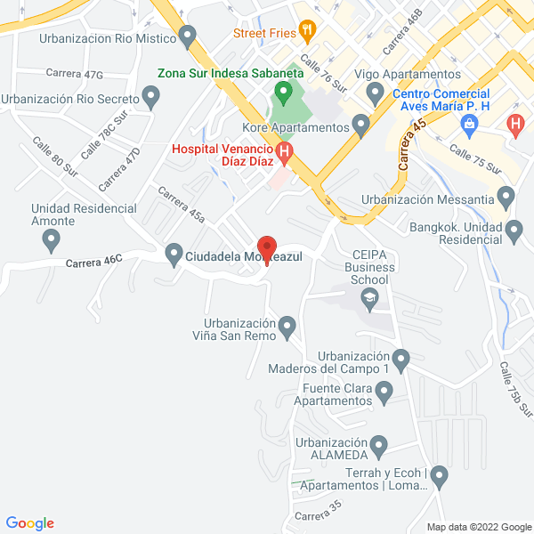 Map of Frutas Gratisima