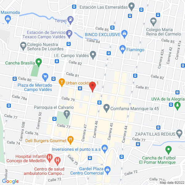 Map of Frutas Om