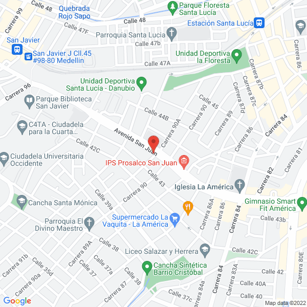 Map of Eurams Sudamericana
