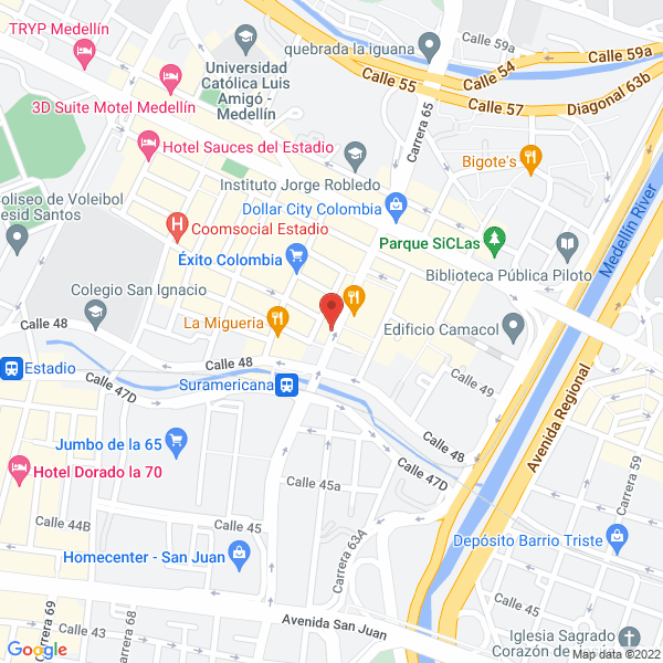 Map of Droguería Suramericana Medellín S.A.S
