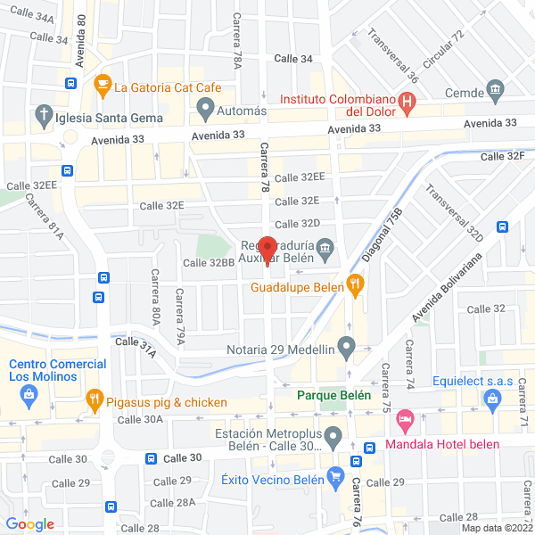 Map of Droguería Vitalidad