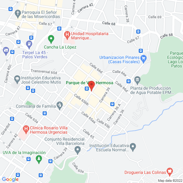 Map of Droguería Y Perfumería Villa Hermosa