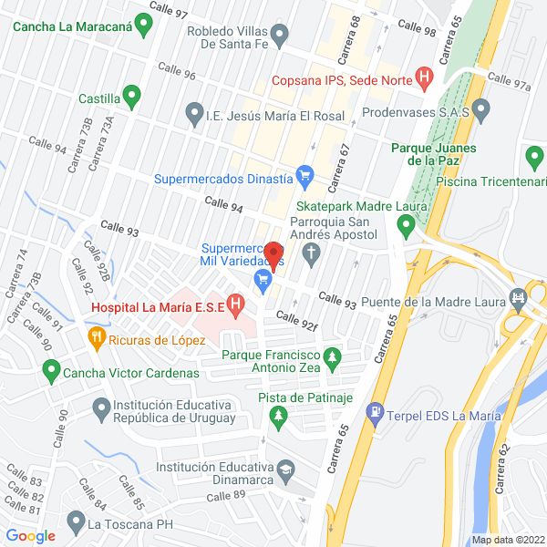 Map of Floristería Margoth