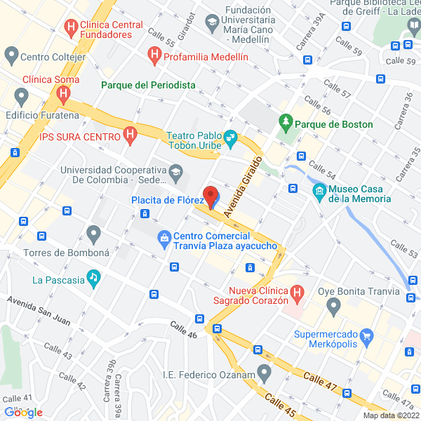 Map of Floristería Petalos De Amor
