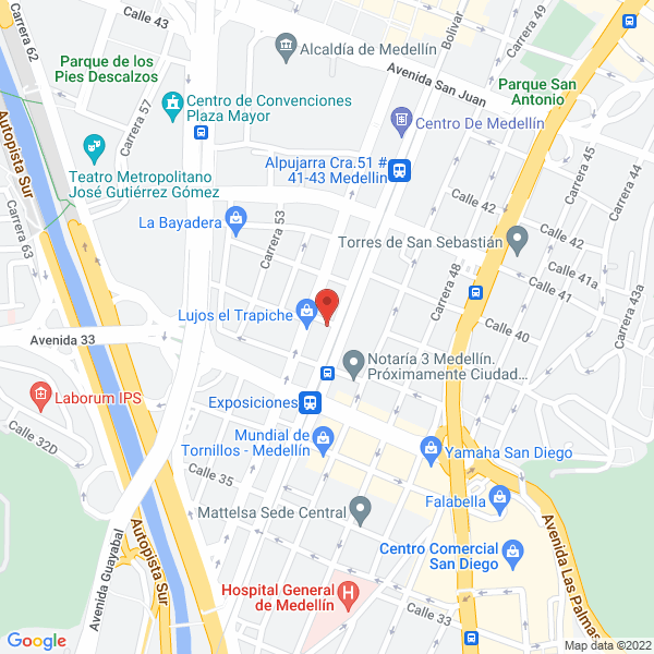 Map of Frenos J.J