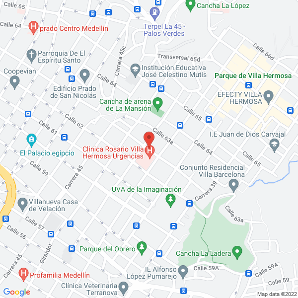 Map of Fundación Hogar Sacerdotal San Juan Eudes